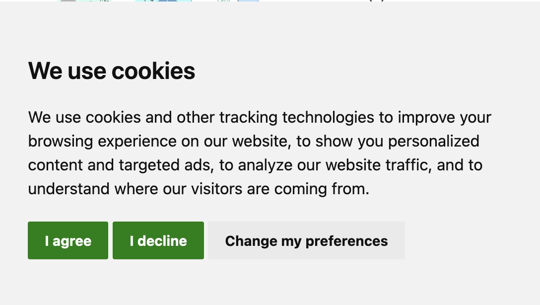 example of cookie opt-out compliant with GDPR