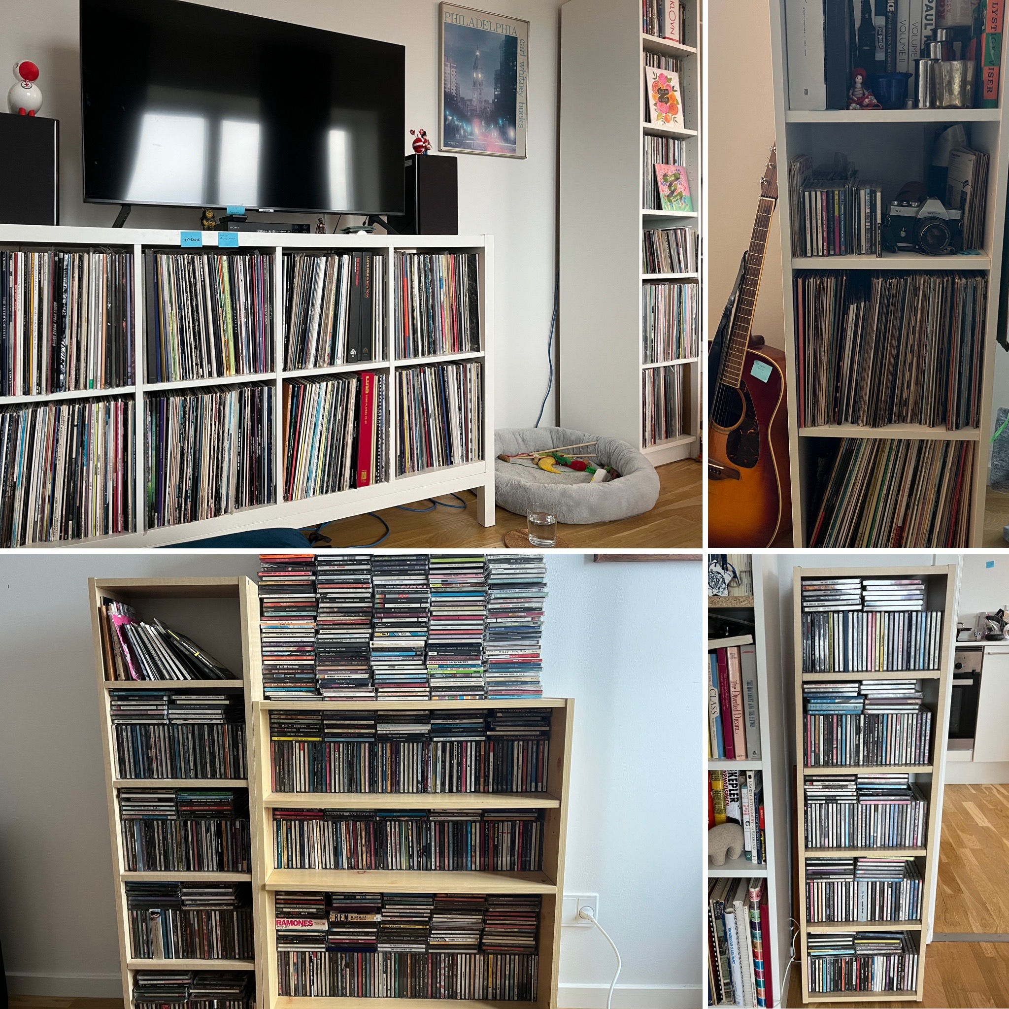 my vinyl and cds.
